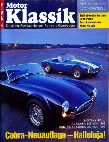 Deckblatt Motor Klassik (01/1993)